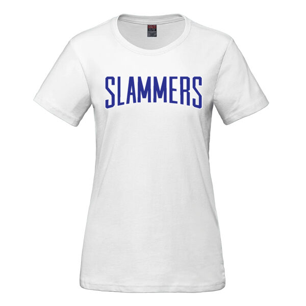 Ladies RING SPUN Combed Cotton Crewneck T-Shirt Thumbnail